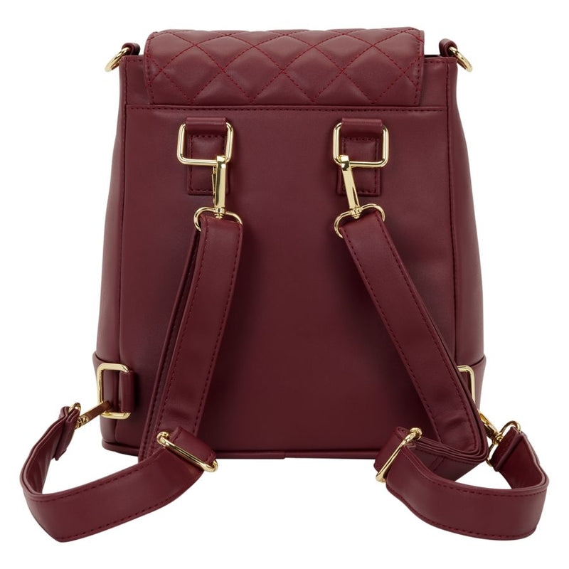 Loungefly - Lilly Red Pin Trader Convertible Mini Backpack & Crossbody Bag