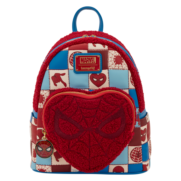 Marvel Comics - Spider-Man Sherpa Heart Mini Backpack