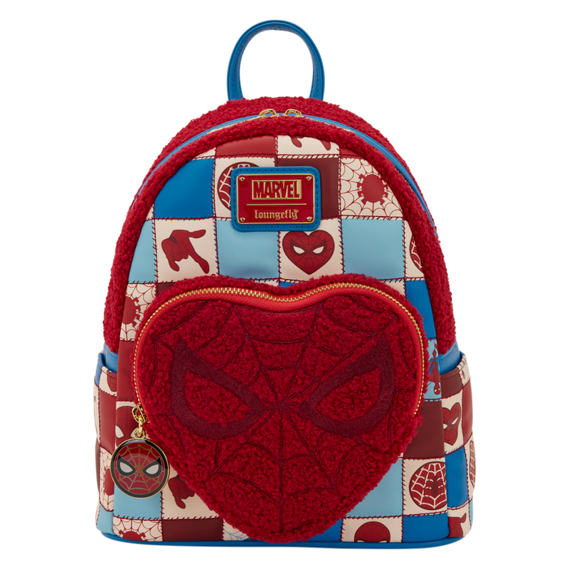 Marvel Comics - Spider-Man Sherpa Heart Mini Backpack