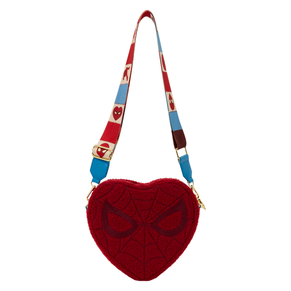 Marvel Comics - Spider-Man Sherpa Heart Crossbody Bag