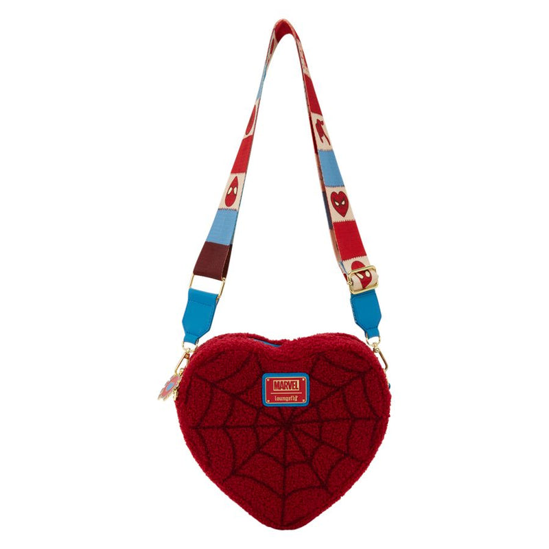 Marvel Comics - Spider-Man Sherpa Heart Crossbody Bag