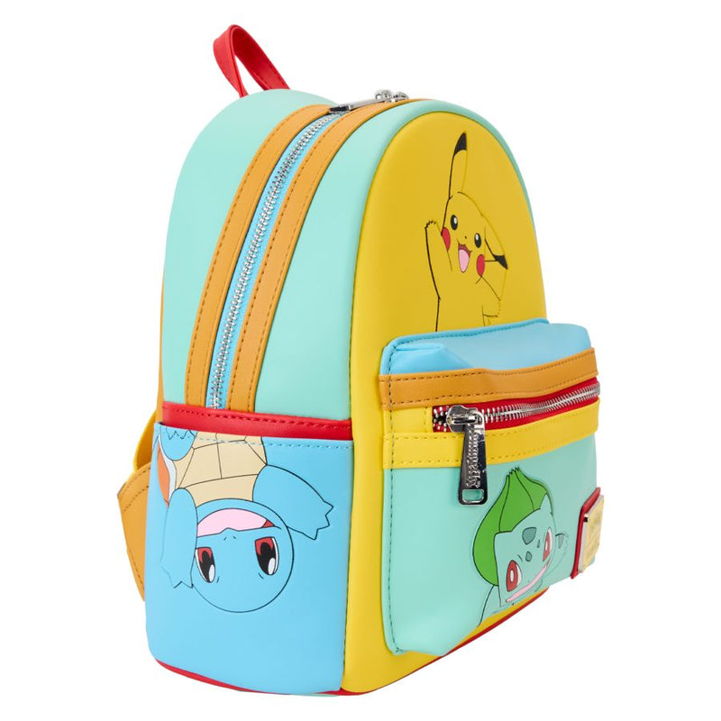 Pokemon - Starters Colour Block Mini Backpack