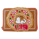 Peanuts - Snoopy Gingerbread Wreath Scented Zip Around Wallet