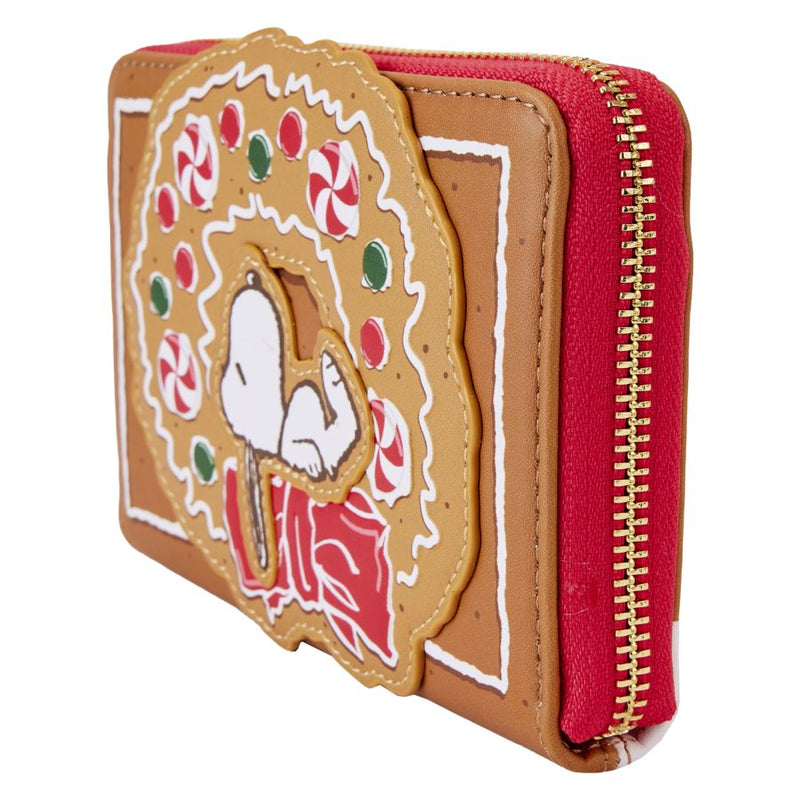 Peanuts - Snoopy Gingerbread Wreath Scented Zip Around Wallet
