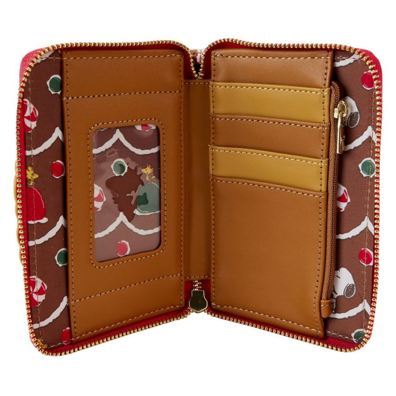 Peanuts - Snoopy Gingerbread Wreath Scented Zip Around Wallet