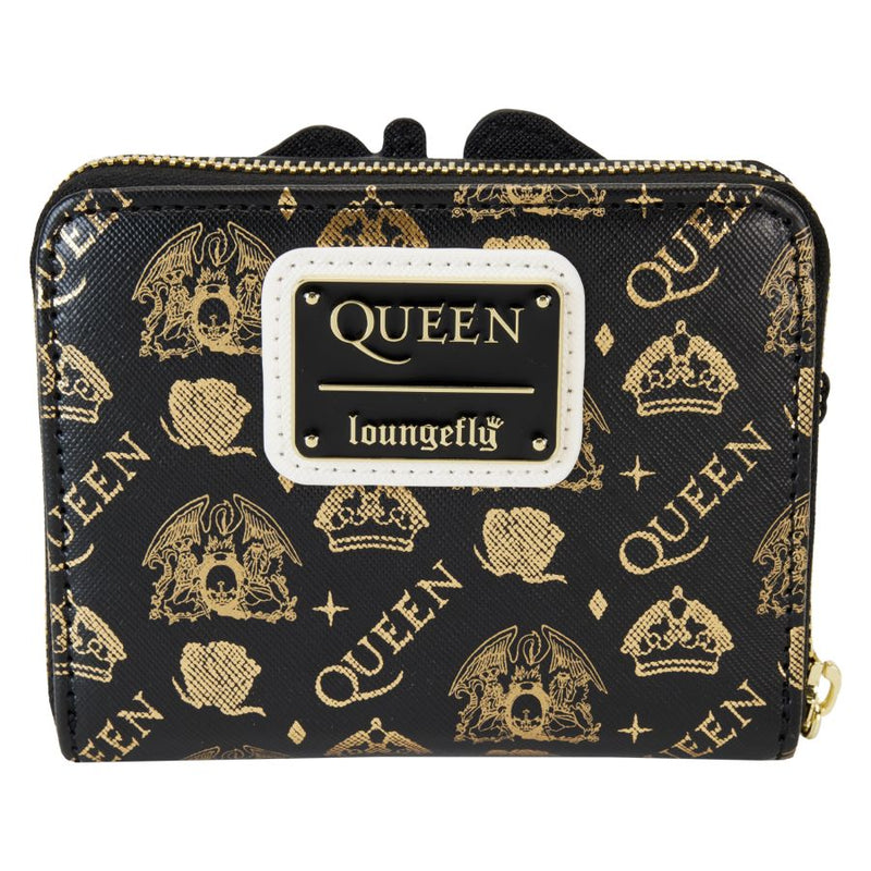 Queen - Logo Crest Zip Around Wallet