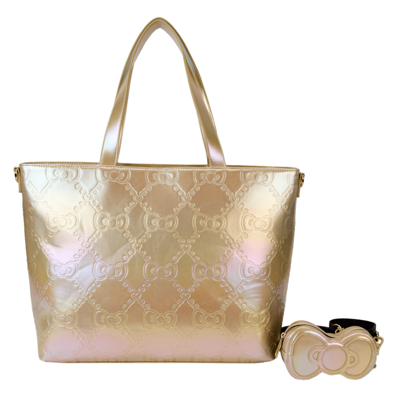 Sanrio - 50th Anniversary Metallic Gold Tote Bag with Coin Purse
