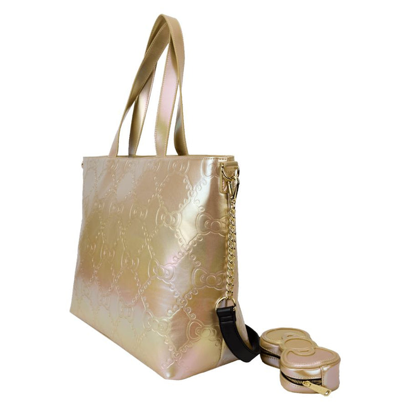 Sanrio - 50th Anniversary Metallic Gold Tote Bag with Coin Purse