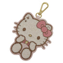 Hello Kitty – Quilted Crossbody Bag with Beaded Handle & Bag Charm