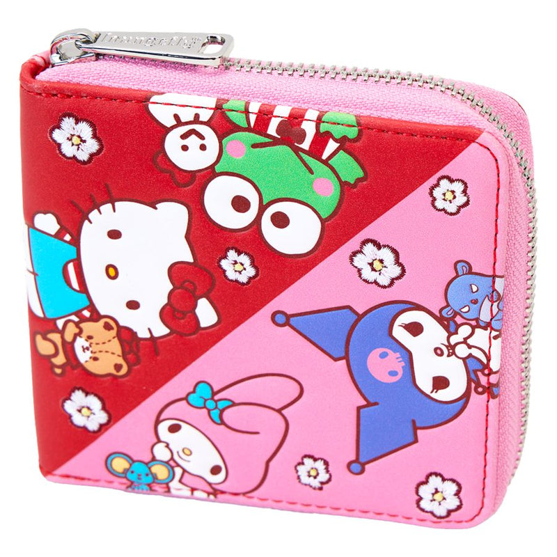 Sanrio - Hello Kitty & Friends Colour Block Zip Wallet