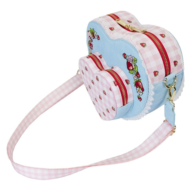 Strawberry Shortcake - Denim Heart Crossbody Bag