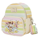 Disney - Mickey & Friends Rainbow Stripes Convertible Crossbody Bag