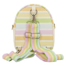 Disney - Mickey & Friends Rainbow Stripes Convertible Crossbody Bag
