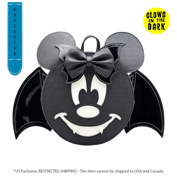 Disney - Minnie Mouse Bat Convertible Mini Backpack [RS]