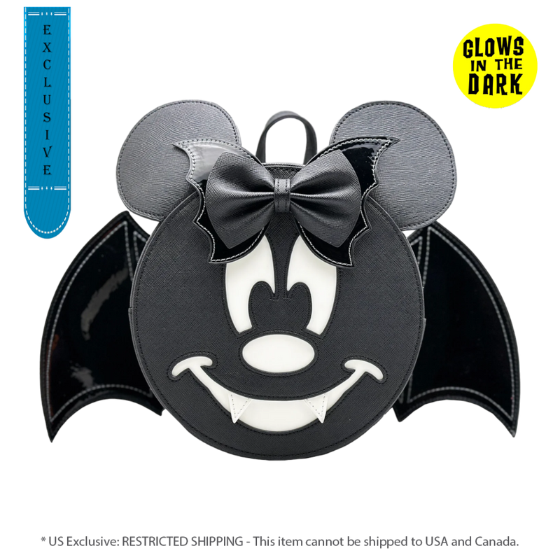Disney - Minnie Mouse Bat Convertible Mini Backpack [RS]
