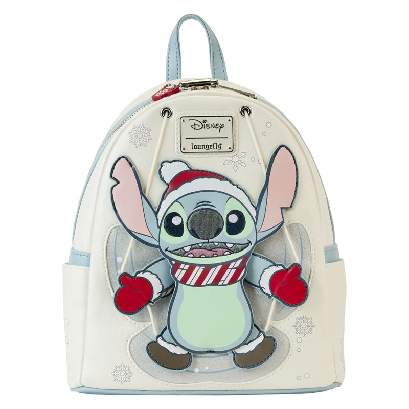 Lilo & Stitch - Stitch Holiday Snow Angel Glitter Mini Backpack