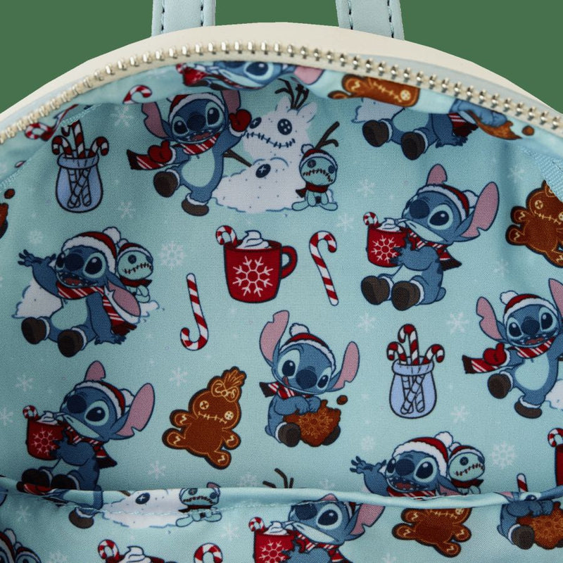 Lilo & Stitch - Stitch Holiday Snow Angel Glitter Mini Backpack