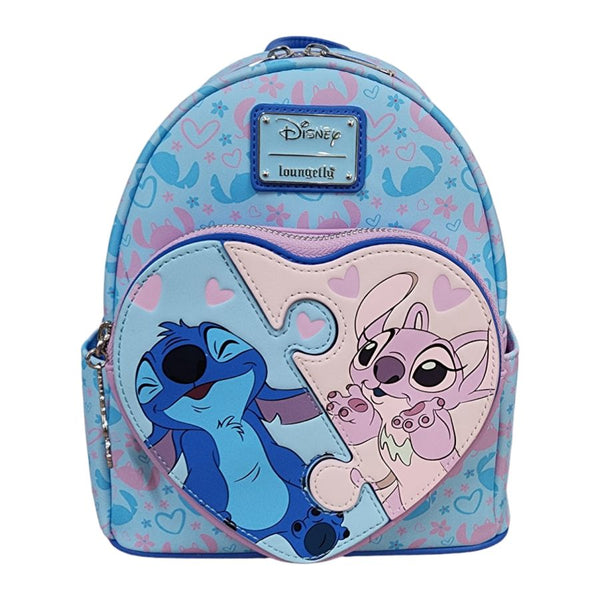 Lilo and Stitch - Stitch & Angel Heart Puzzle Mini Backpack [RS]