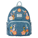 Disney - Dogs & Cats Faux Denim Fringe Mini Backpack