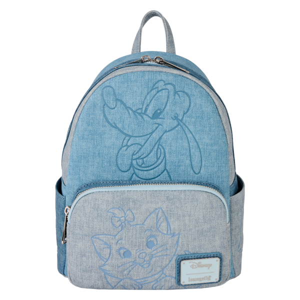 Disney - Dogs & Cats Faux Denim Mini Backpack