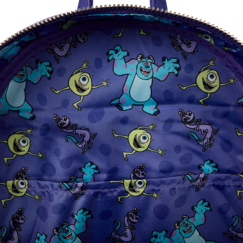 Monsters Inc. - Mike, Sulley, Randall Triple Pocket Mini Backpack