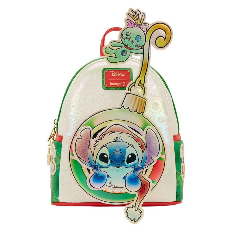 Lilo & Stitch - Stitch & Scrump Iridescent Holiday Ornament Mini Backpack