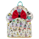 Disney: D100 - All-Over-Print Iridescent Mini Backpack with Mouse Ears Headband