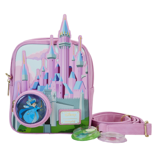 Sleeping Beauty - Stained Glass Castle Crossbody Bag