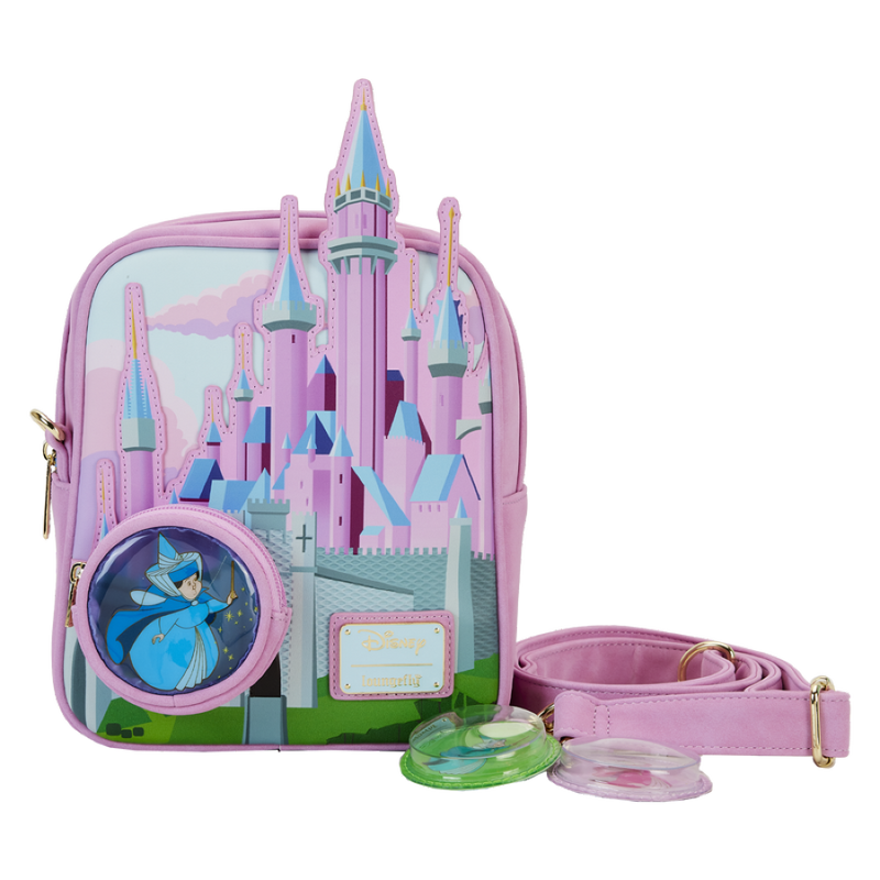 Sleeping Beauty - Stained Glass Castle Crossbody Bag
