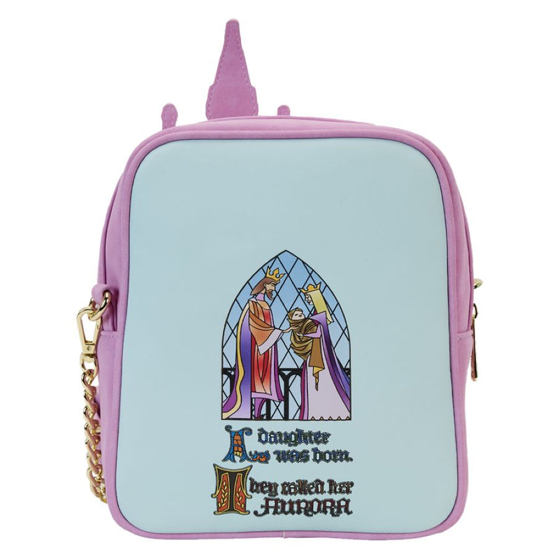 Sleeping Beauty - Stained Glass Castle Crossbody Bag