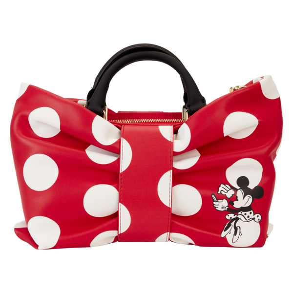 Disney - Minnie Rocks The Dots Figural Bow Crossbody Bag