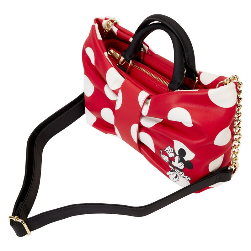 Disney - Minnie Rocks The Dots Figural Bow Crossbody Bag