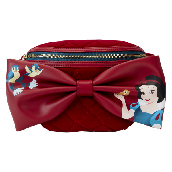 Snow White - Classic Bow Velvet Belt Bag