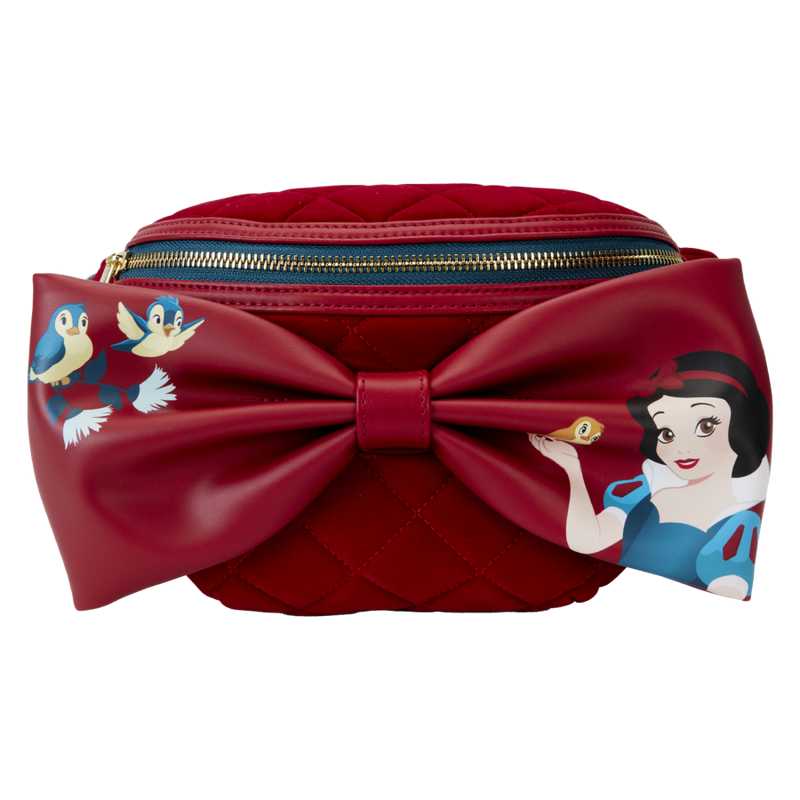 Snow White - Classic Bow Velvet Belt Bag