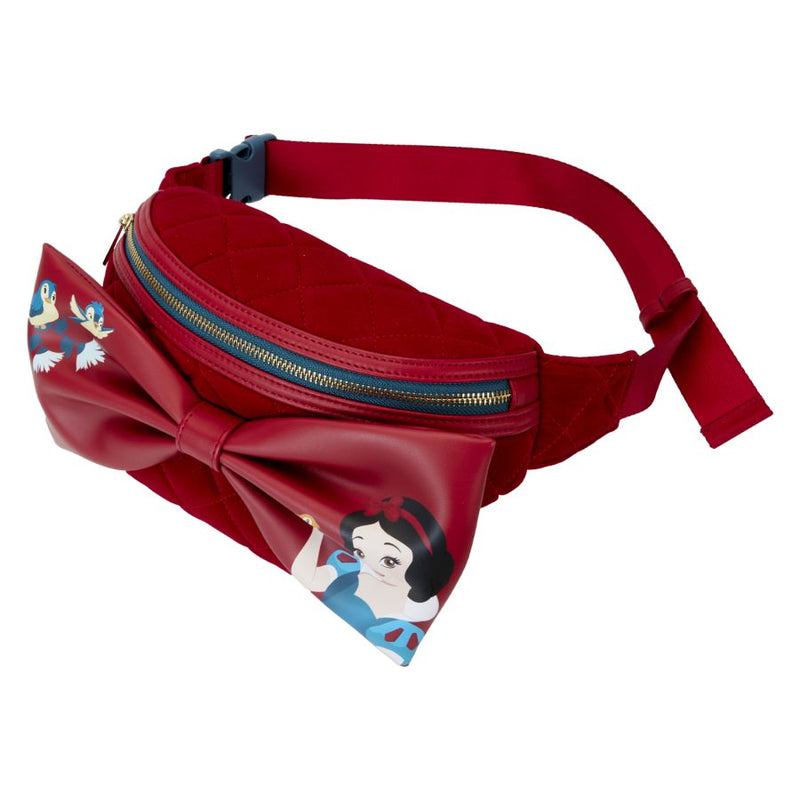 Snow White - Classic Bow Velvet Belt Bag