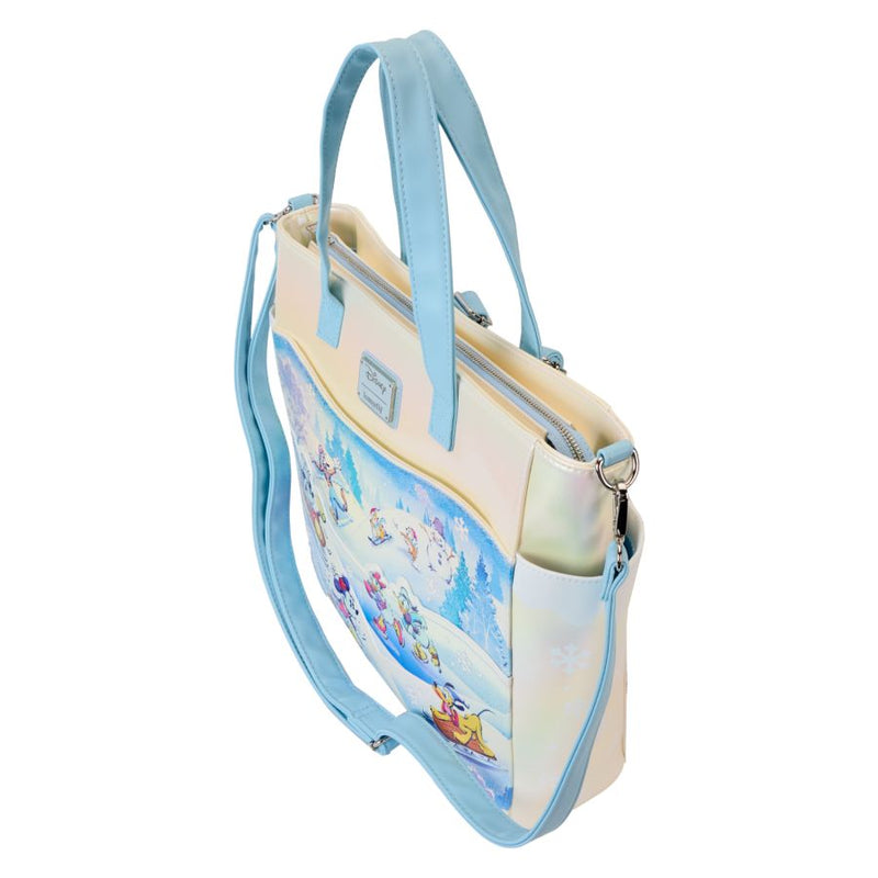 Mickey & Friends - Winter Wonderland Scene Convertible Tote Bag