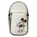 Mickey & Friends - Faux Leather & Canvas Water Bottle Crossbody Bag