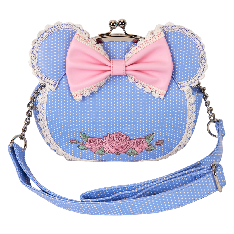 Disney - Minnie Floral & Lace Kisslock Crossbody Bag