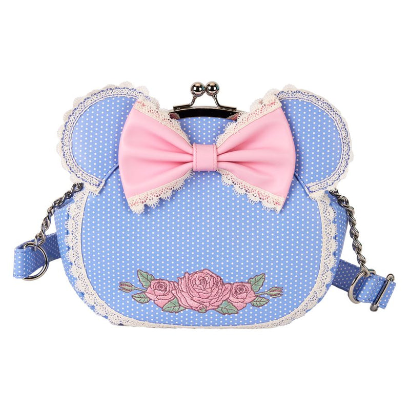 Disney - Minnie Floral & Lace Kisslock Crossbody Bag