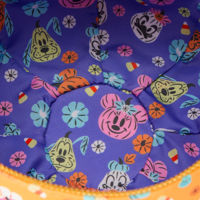 Disney - Mickey Mouse Floral Pumpkin Head Crossbody Bag