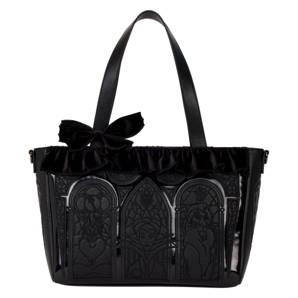 Disney Villains - Black Faux Leather with Velvet Trim Tote Bag & Coin Bag