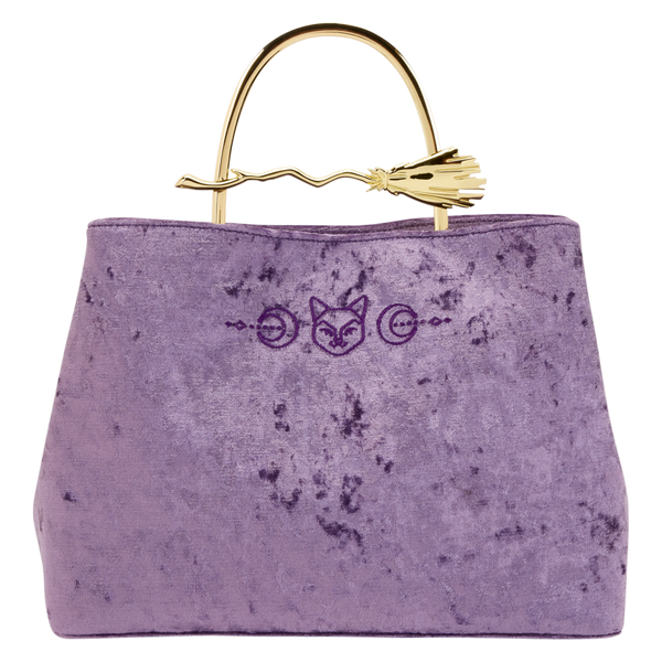 Hocus Pocus - Velvet Broom Handle Handbag