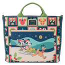 Disney - Mickey & Minnie Holiday Convertible Tote Bag