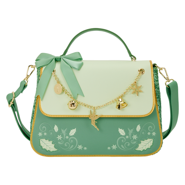 Disney - Tinker Bell Holiday Sequin Crossbody Bag with Charms