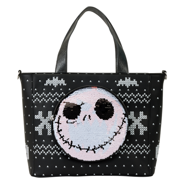 The Nightmare before Christmas - Jack Skellington Reversible Sequins Tote Bag with Coin Purse