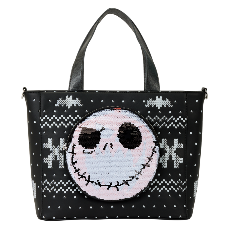 The Nightmare before Christmas - Jack Skellington Reversible Sequins Tote Bag with Coin Purse