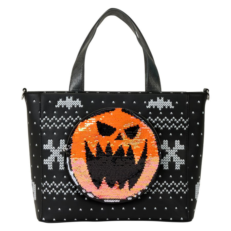 The Nightmare before Christmas - Jack Skellington Reversible Sequins Tote Bag with Coin Purse