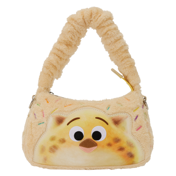 Zootopia 2 - Officer Clawhauser Cotton Candy Plush Crossbody Bag