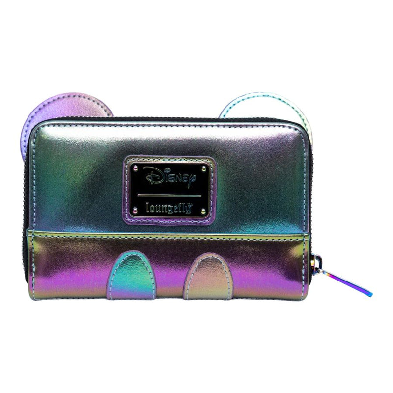 Disney - Mickey Mouse Oil Slick Iridescent Zip Around Purse