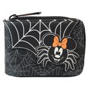 Disney - Minnie Mouse Spider Glow Accordion Wallet Purse